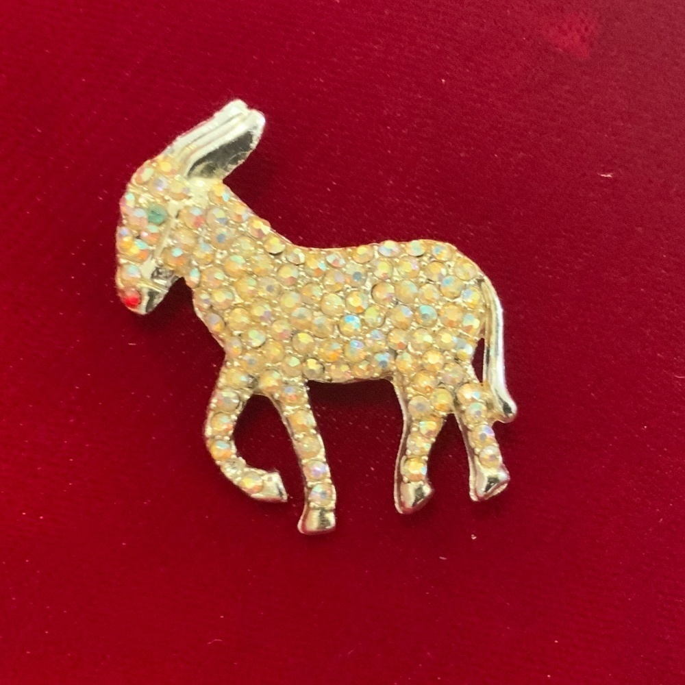 Vintage Donkey Brooch